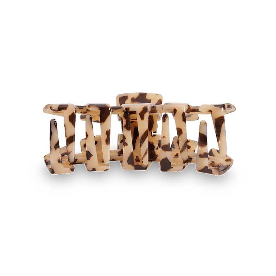 Accessories Teleties Hair Ties & Clips | Large Teleties Claw Clip - Blonde Tortoise