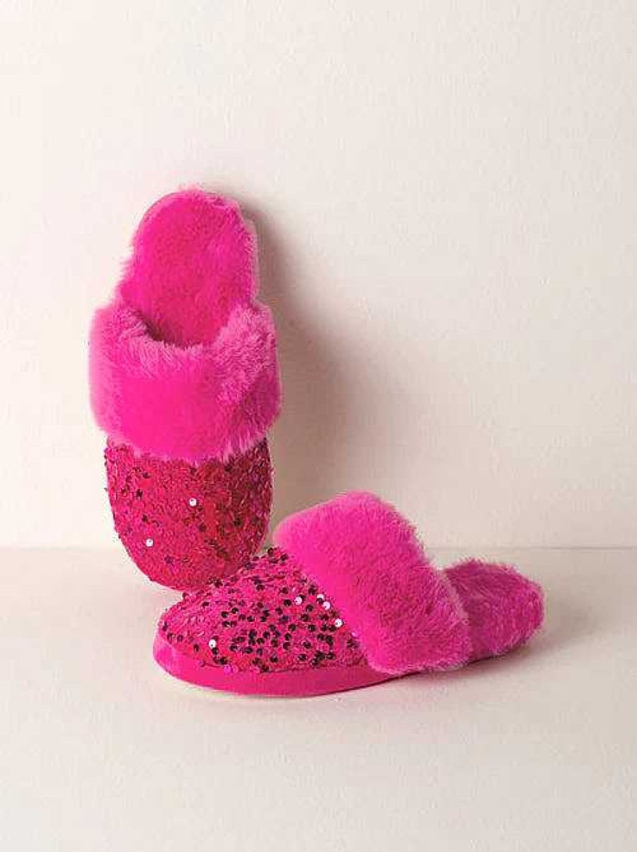 Shoes Shiraleah | Fiesta Sequin Slippers - Magenta