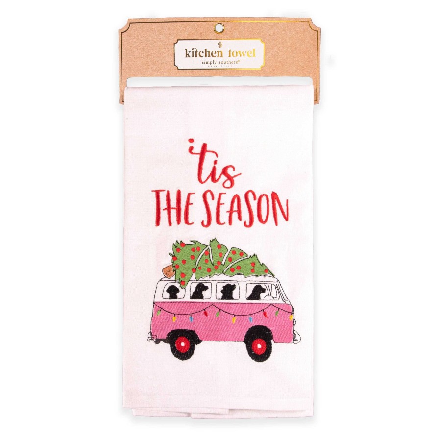 Home Decor Simply Southern | Tis The Season' Kitchen Towel By Simply Southern