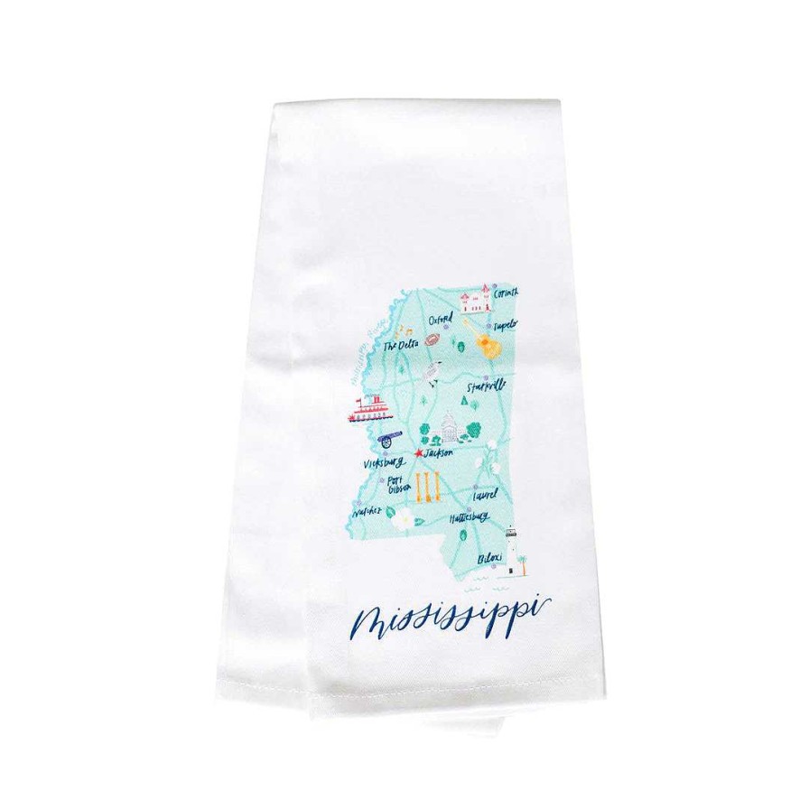 Home Decor Mary Square | Mississippi Tea Towel