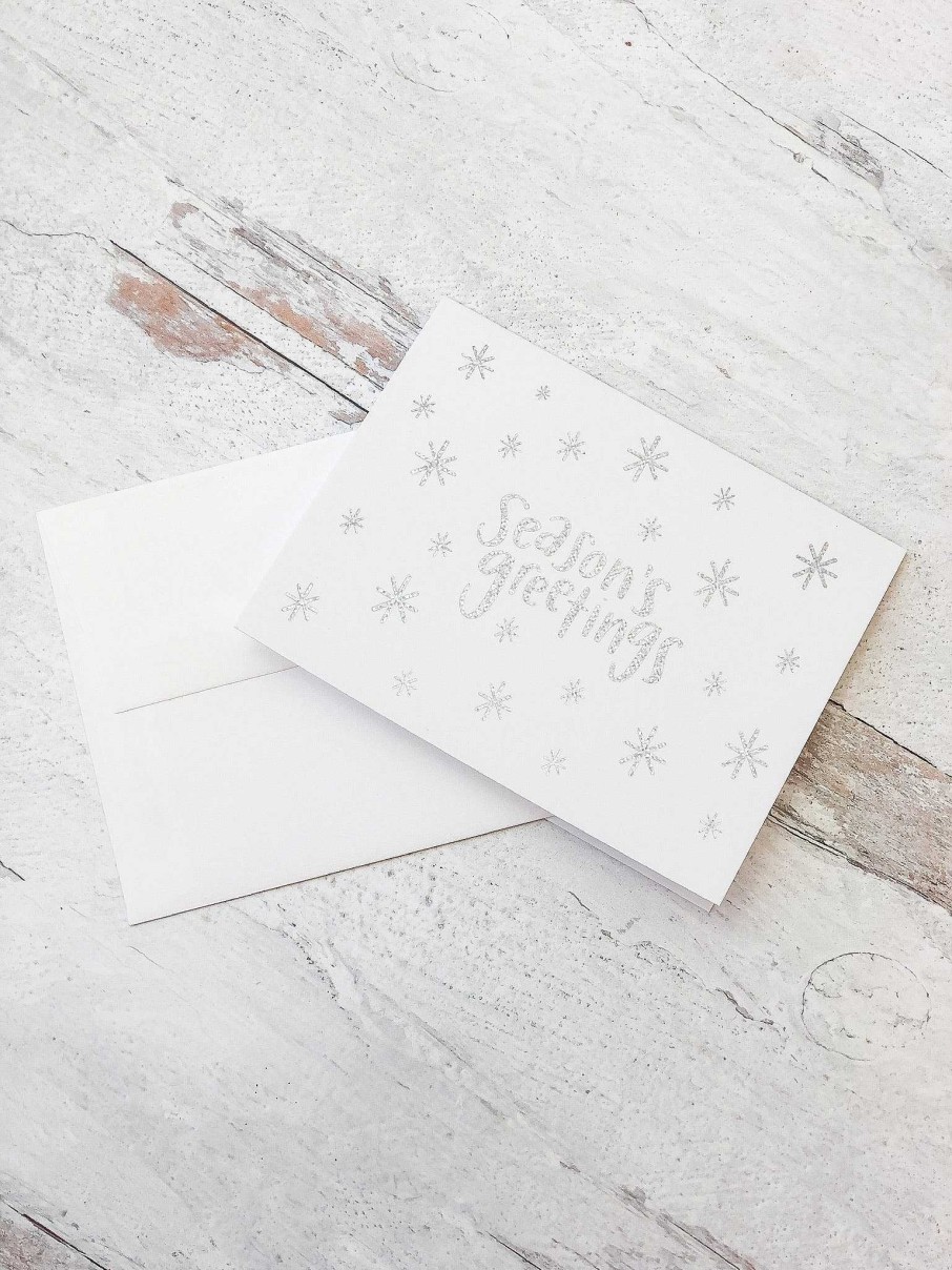 Home Decor The Penny Paper Co | Season'S Greetings' Hologram Foil Greeting Card