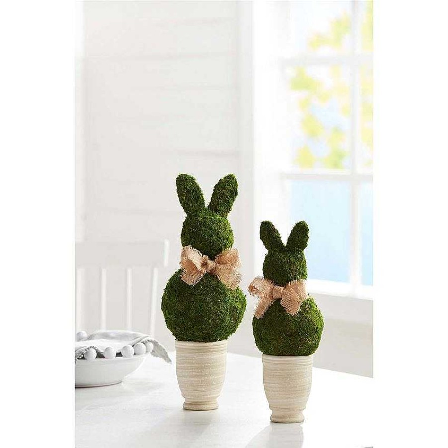 Home Decor Mudpie | Bunny Topiaries By Mud Pie