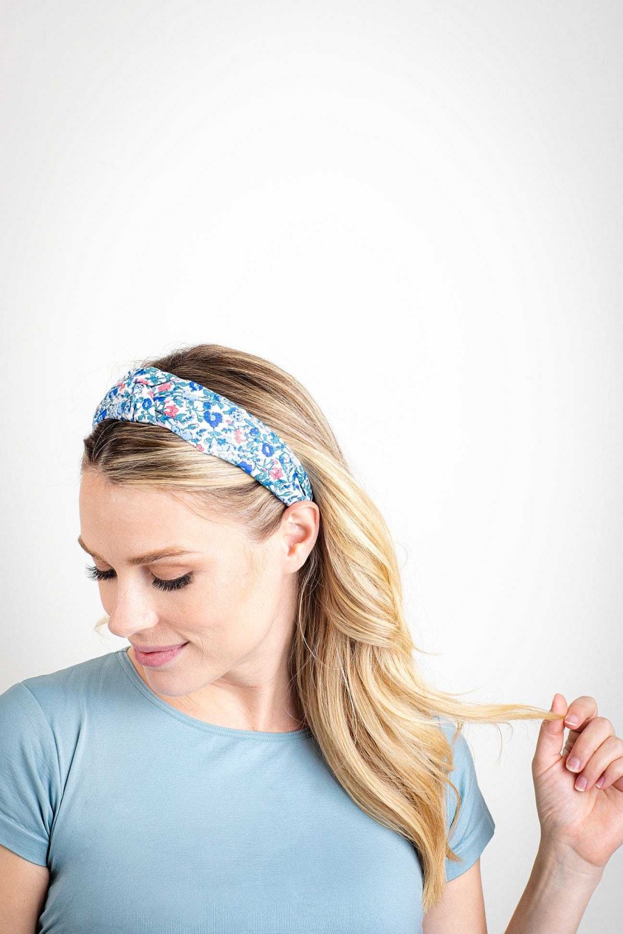 Accessories Violet & Brooks Headbands | Bridget Knot Headband - Sky