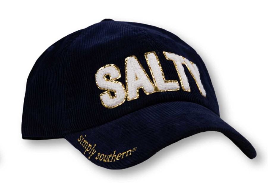 Accessories Simply Southern Ball Caps | Salty' Chenille Patch Hat By Simply Southern