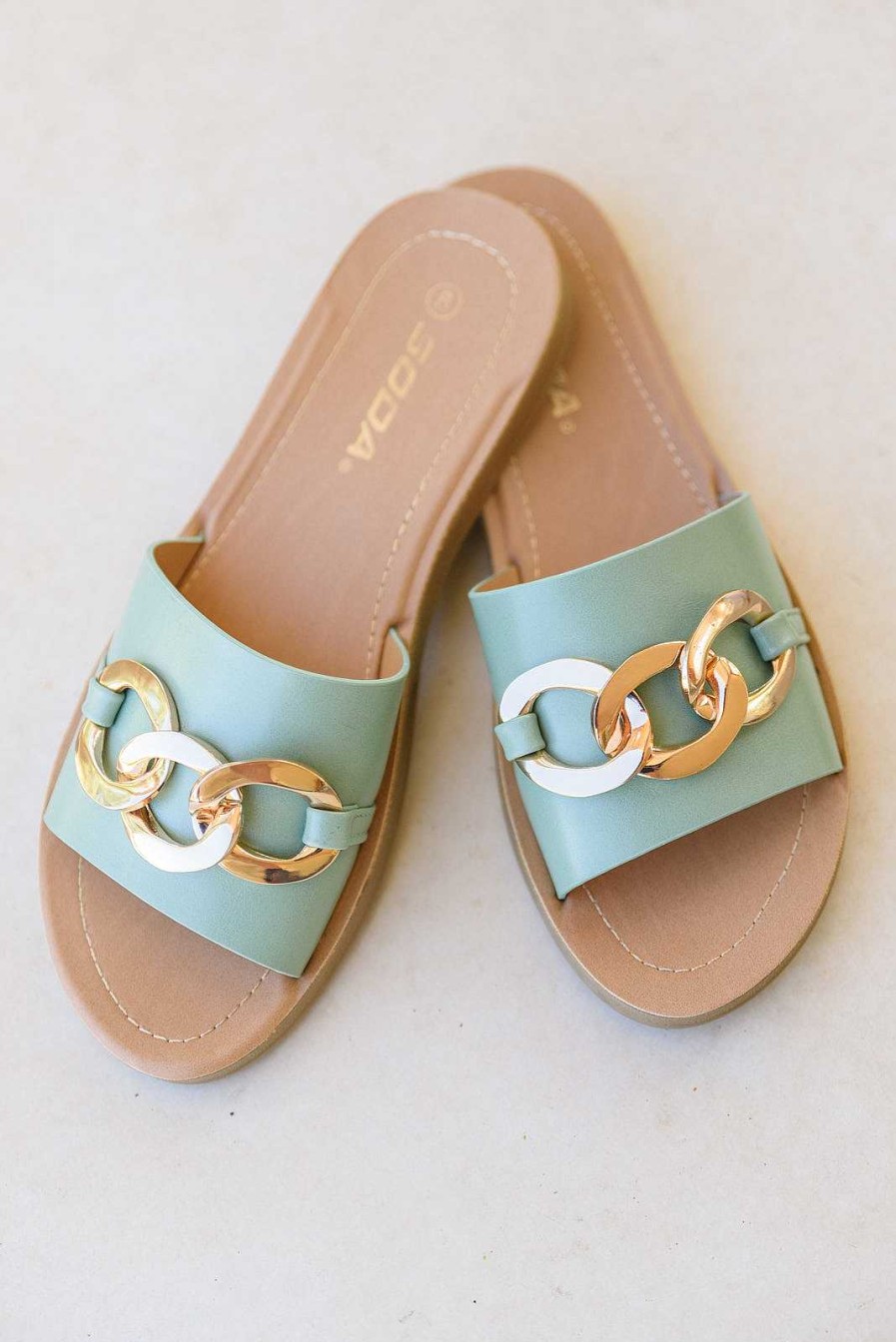 Shoes LHFourth | Wander Often Slides In Mint