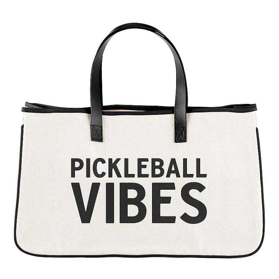 Accessories Santa Barbara Tote Bags | Pickleball Vibes' Canvas Tote