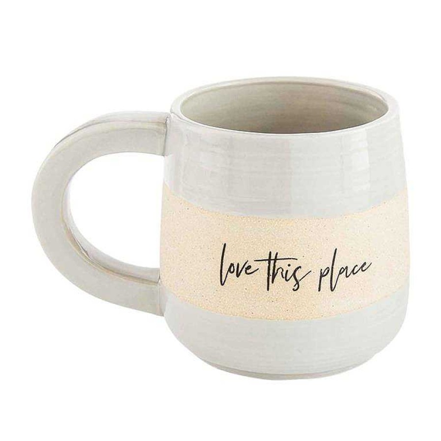 Home Decor Mud Pie | Stoneware Tea Mugs By Mud Pie