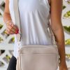 Accessories Prep Obsessed UNNI Crossbody Bags | Adeline Camera Crossbody Bag - Nude