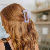 Accessories Ave Shops Hair Ties & Clips | Jelly Rectangle Claw Clip In Lavender (Ships In 1-2 Weeks)