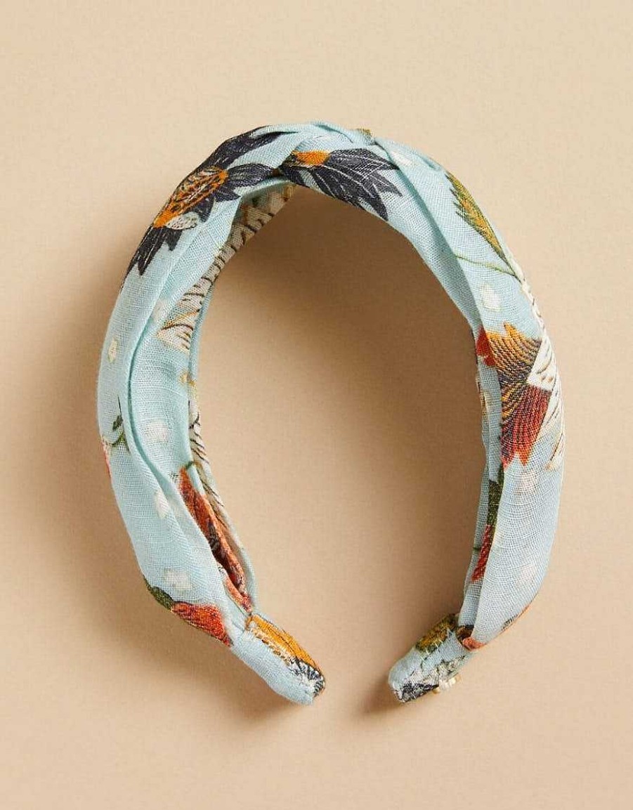 Accessories Spartina Headbands | Vintage Floral Riverside Station Twisted Headband By Spartina