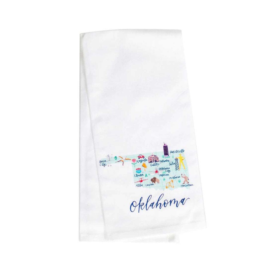 Home Decor Mary Square | Oklahoma Tea Towel