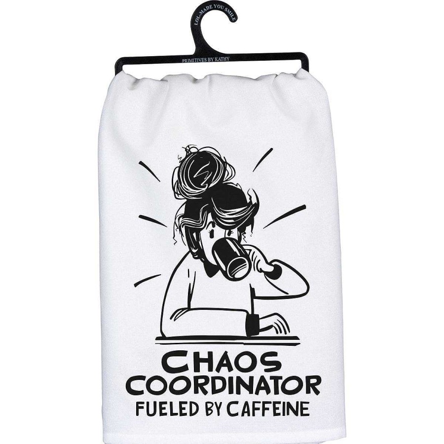 Home Decor Primitives By Kathy | Chaos Coordinator, Fueled By Caffeine' Kitchen Towel