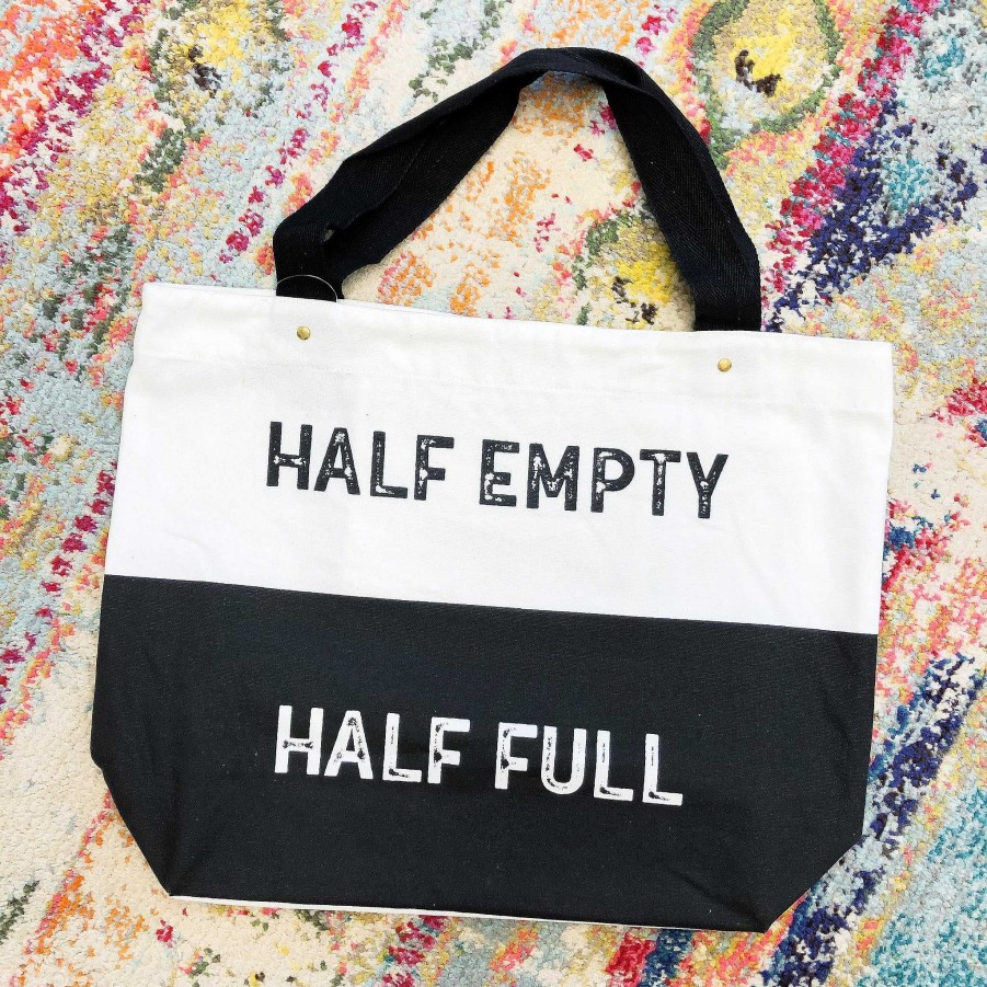 Accessories DII Tote Bags | Half Full' Printed Tote