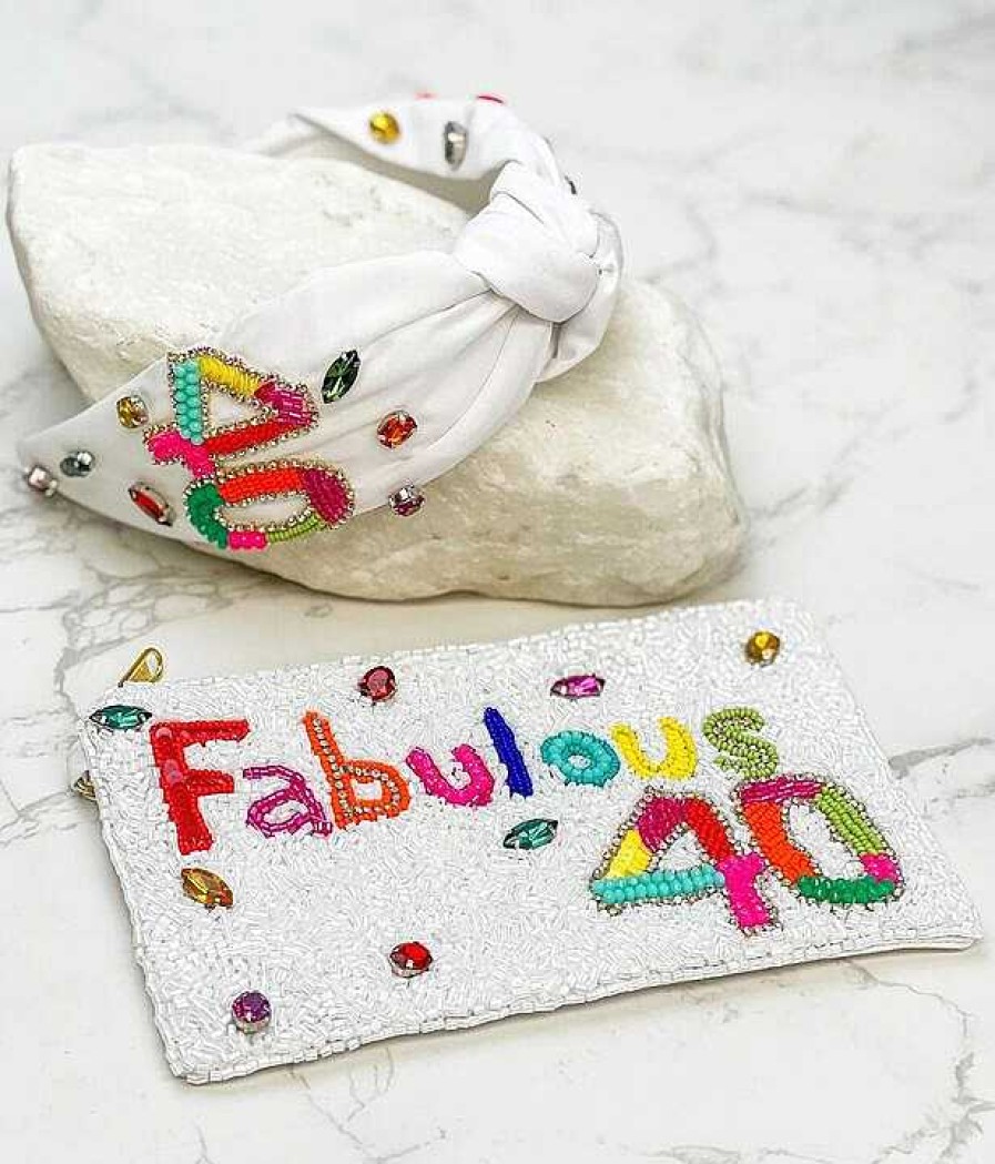 Accessories Prep Obsessed TL Wristlets & Clutches | Fabulous 40' Beaded Wristlet