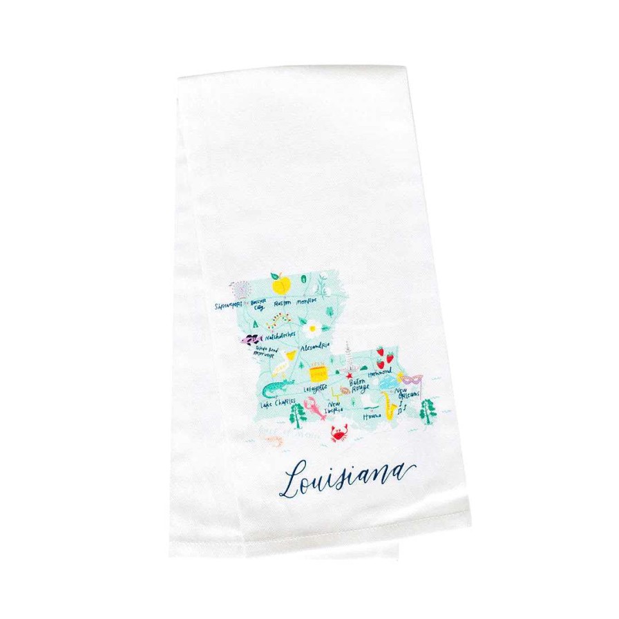 Home Decor Mary Square | Louisiana Tea Towel