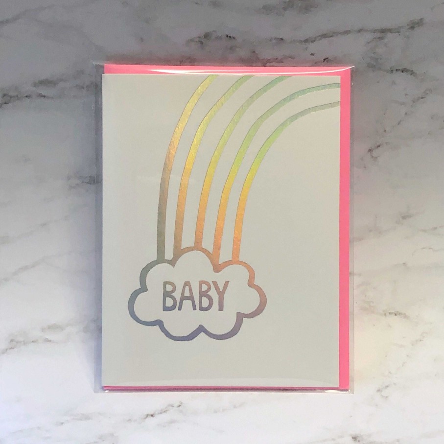 Home Decor Egg Press | Rainbow Baby' Greeting Card