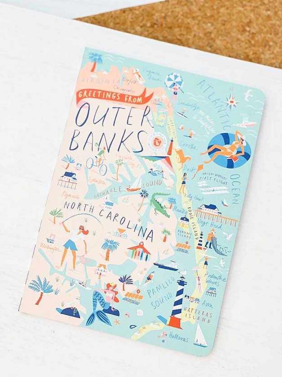 Home Decor Spartina | Outer Banks Ruled Notebook By Spartina