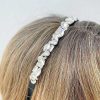 Accessories Prep Obsessed FC Headbands | Glitzy Rhinestone Skinny Headband - Clear