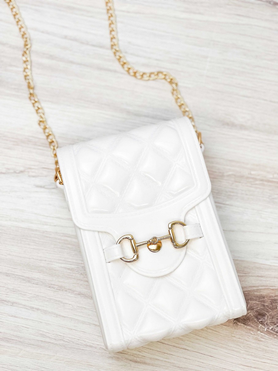 Accessories Prep Obsessed PBE Crossbody Bags | Jelly Mini Crossbody Bag - White