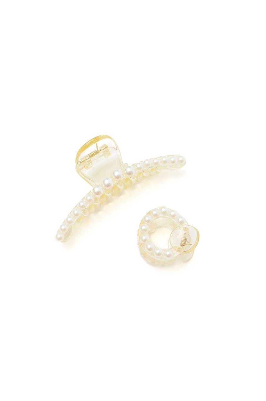 Accessories Ave Shops Hair Ties & Clips | Round Pearl Claw Clip (Ships In 1-2 Weeks)