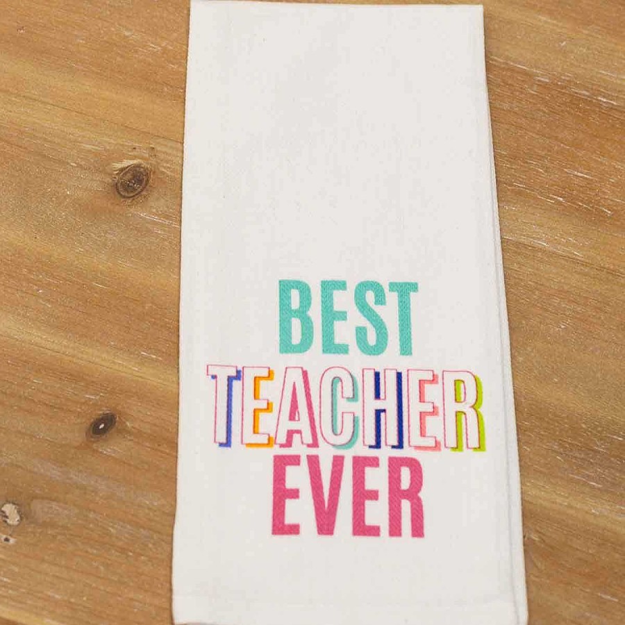 Home Decor The Royal Standard | Best Teacher Ever' Hand Towel