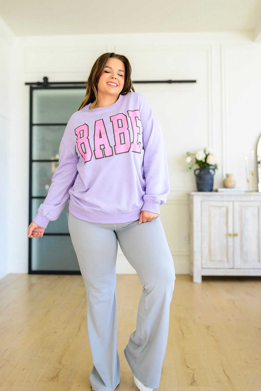 Clothing LDW Sale Sweaters | She'S A Babe Sweatshirt