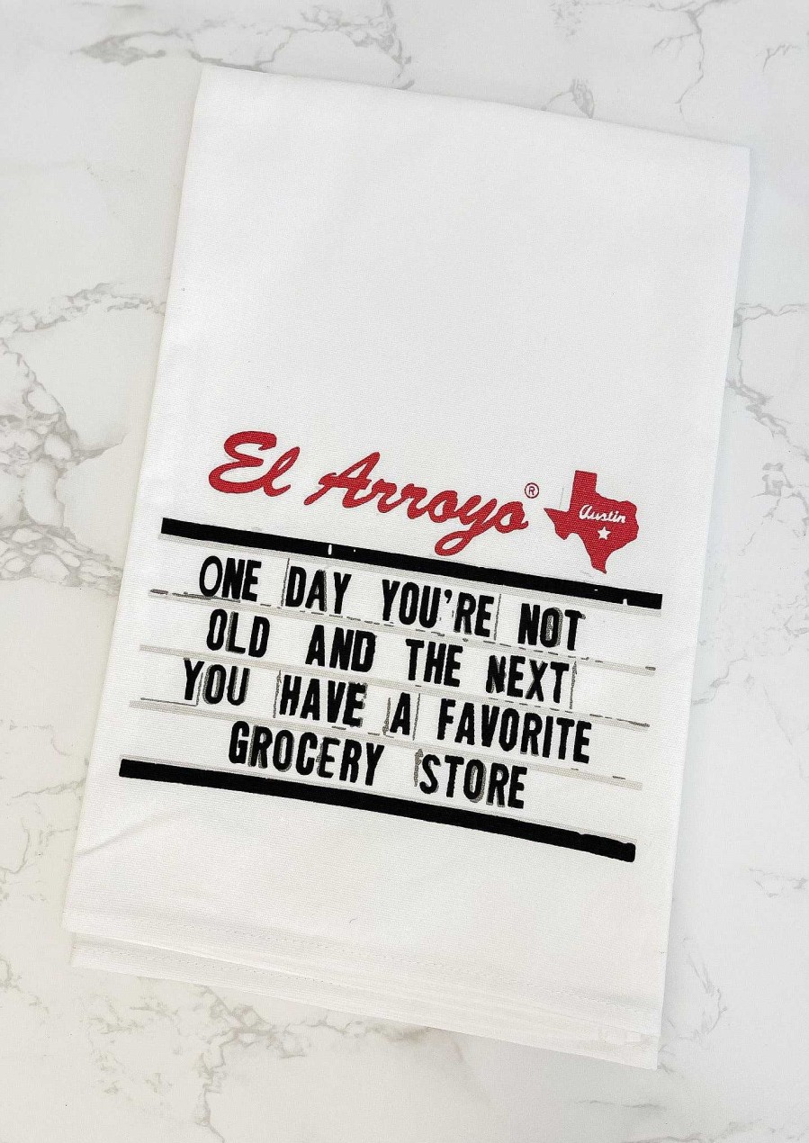 Home Decor El Arroyo | One Day You'Re Not Old...' Tea Towel