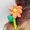 Accessories Prep Obsessed JJ Hair Ties & Clips | Puffy Flower Hair Clip - Pink