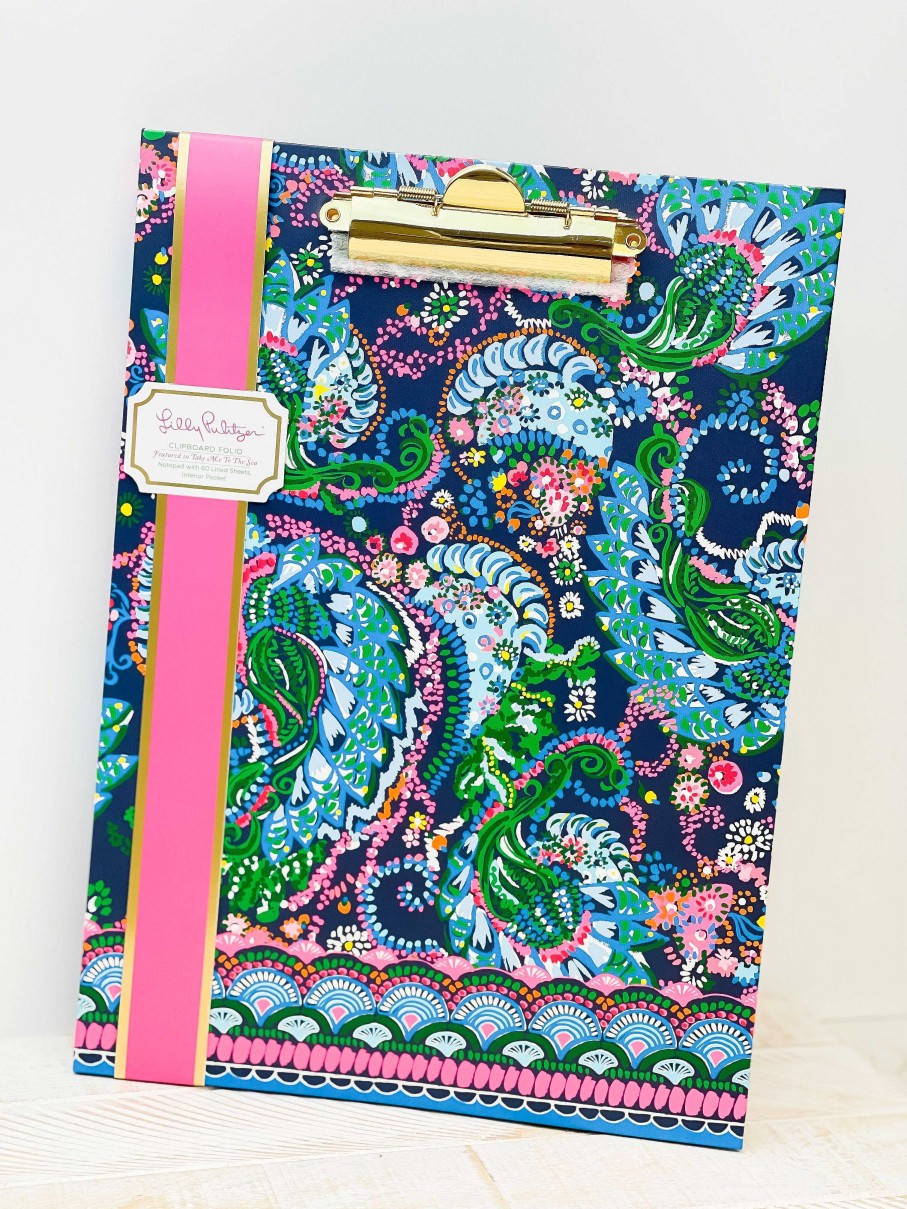 Home Decor Lifeguard Press | Clipboard Folio By Lilly Pulitzer - Take Me To The Sea