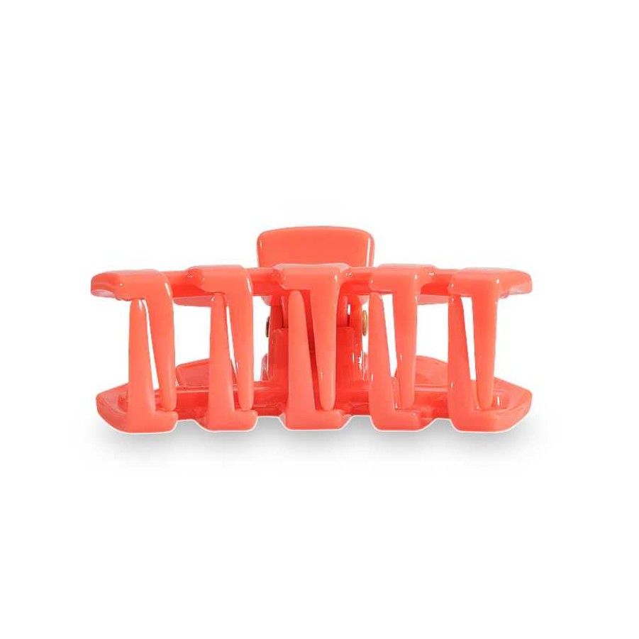 Accessories Teleties Hair Ties & Clips | Tiny Teleties Claw Clip - Coral