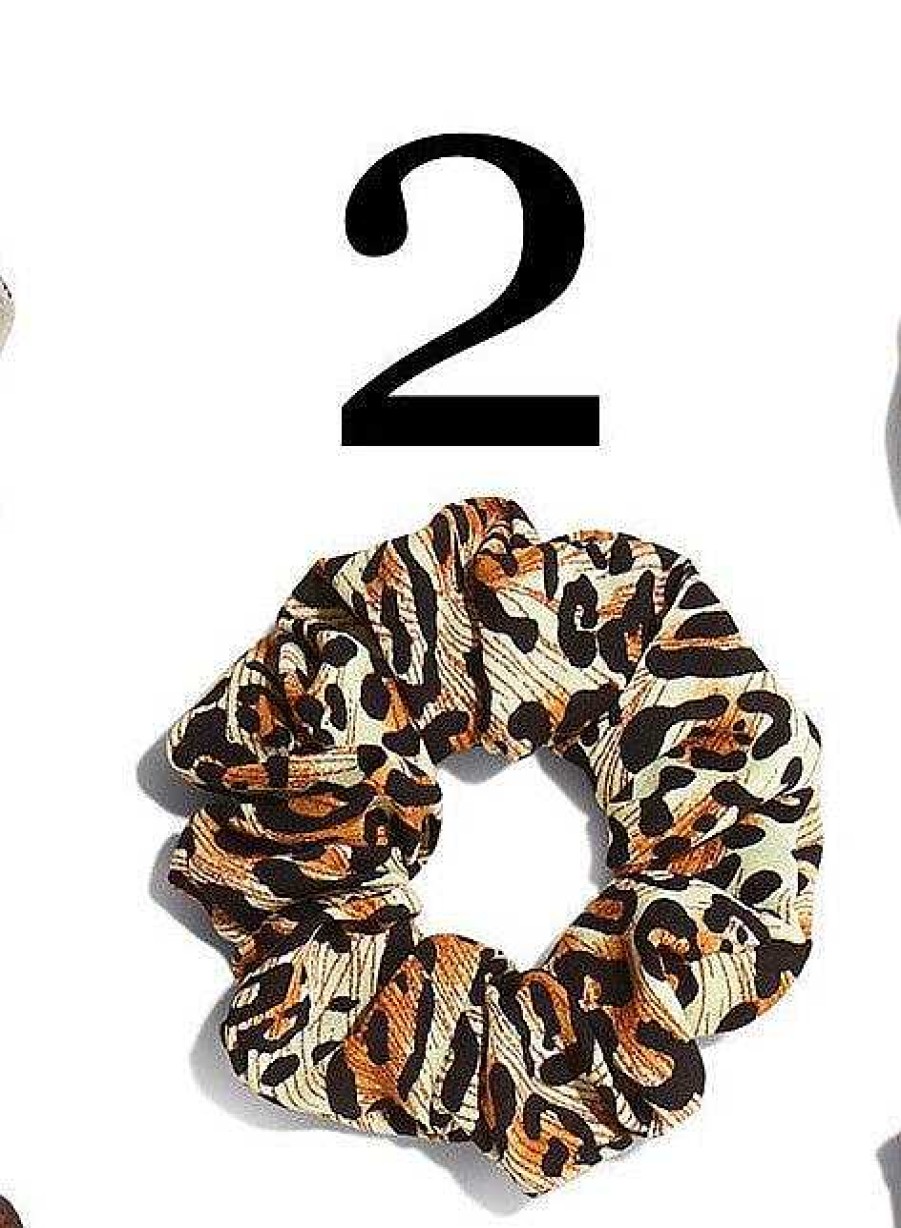 Accessories 2 Chic Hair Ties & Clips | Leopard Scrunchies - Choice Of Style