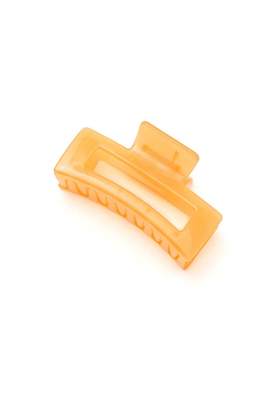 Accessories Ave Shops Hair Ties & Clips | Jelly Rectangle Claw Clip In Sherbet (Ships In 1-2 Weeks)