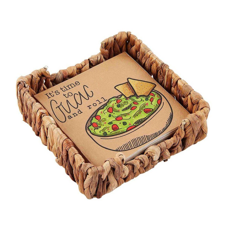 Home Decor Mud Pie | Fiesta Napkin Basket Sets By Mud Pie