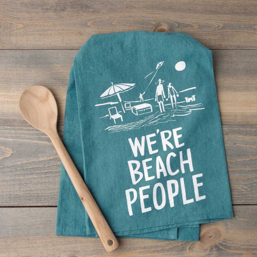 Home Decor Primitives By Kathy | We'Re Beach People' Kitchen Towel