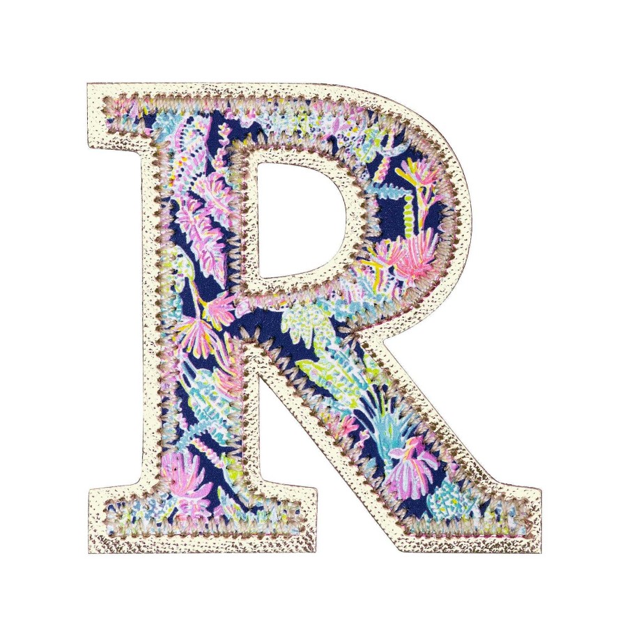 Home Decor Lilly Pulitzer | Printed Monogram Sticker By Lilly Pulitzer - R