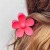 Accessories Prep Obsessed JJ Hair Ties & Clips | Flower-Shaped Hair Clip - Hot Pink