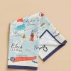 Home Decor Spartina | Northeastern Harbors Dish Towel By Spartina