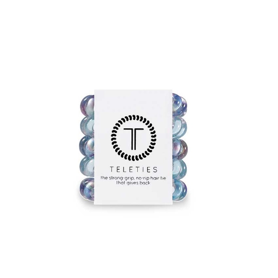 Accessories Teleties Hair Ties & Clips | Teleties Hair Tie - Tiny Band Pack Of 5 - Skyway