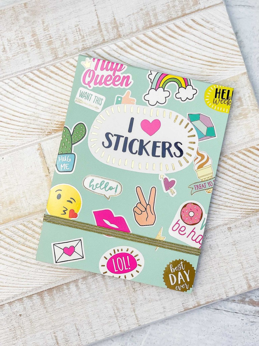 Home Decor Eccolo | Mint 'I Love Stickers' Sticker Book