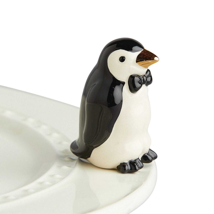 Home Decor Nora Fleming | Tiny Tuxedo Penguin Mini By Nora Fleming