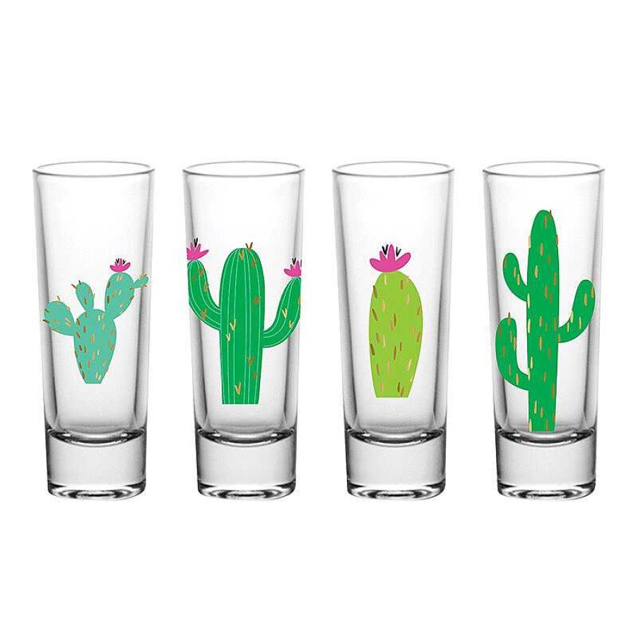 Home Decor Slant | Cacti Shot Glass Set