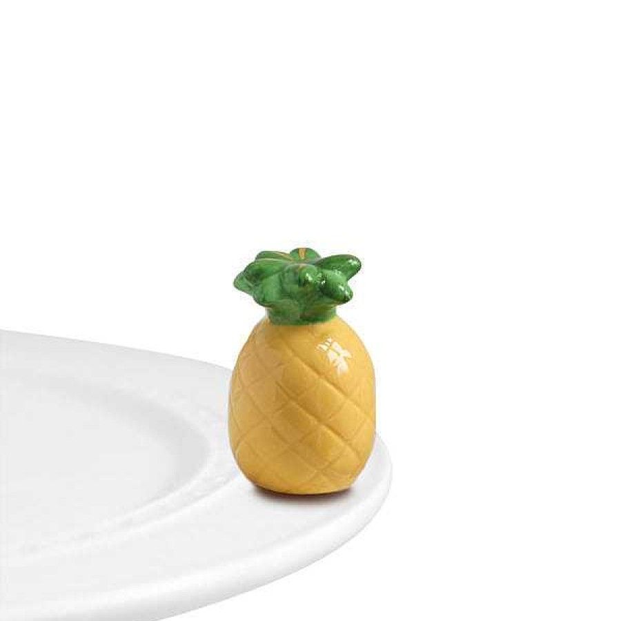 Home Decor Nora Fleming | Welcome, Friends! Pineapple Mini By Nora Fleming