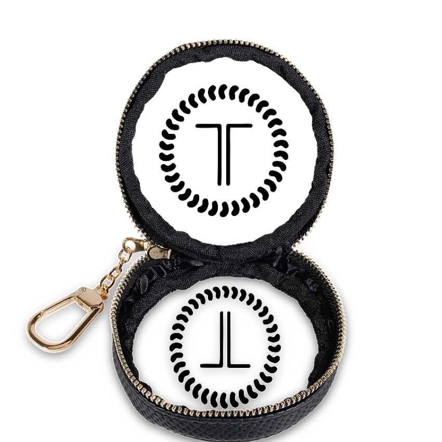 Accessories Teleties Hair Ties & Clips | Black Teletote Keychain By Teleties