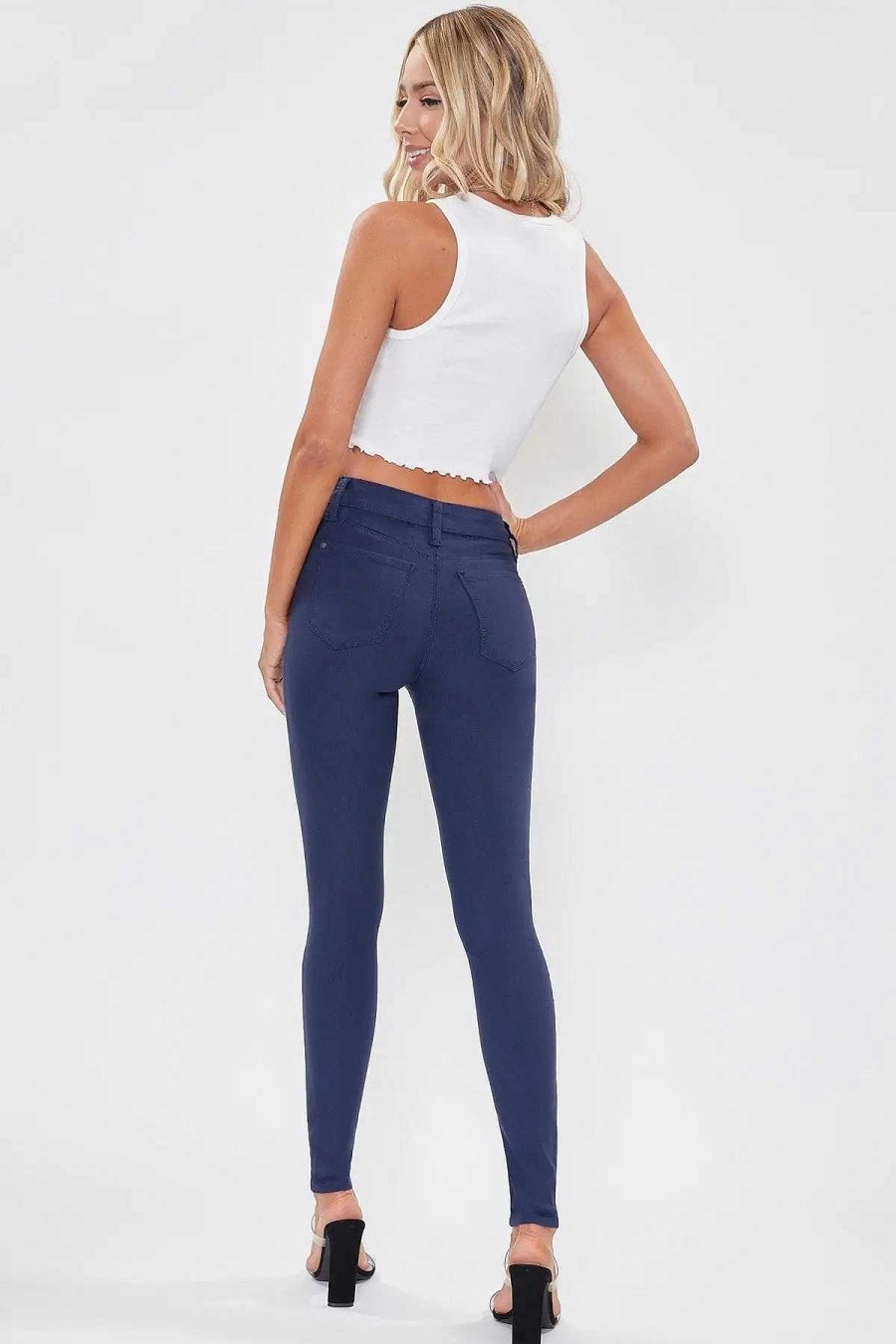 Clothing YMI Denim | Dakotah Hyperstretch Skinny Jeans - Navy