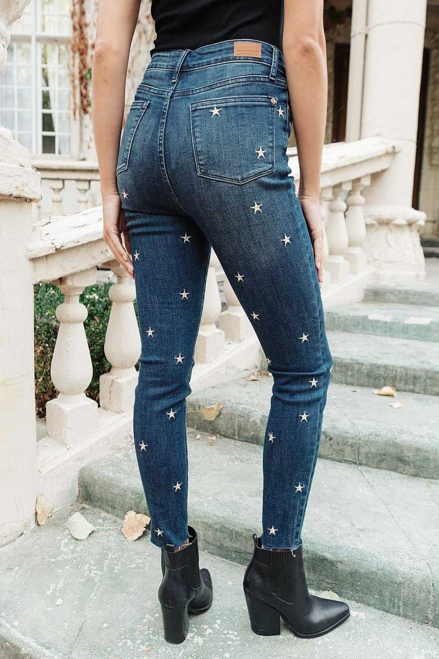 Clothing LHFourth Denim | High Rise Starlight Skinnies By Judy Blue