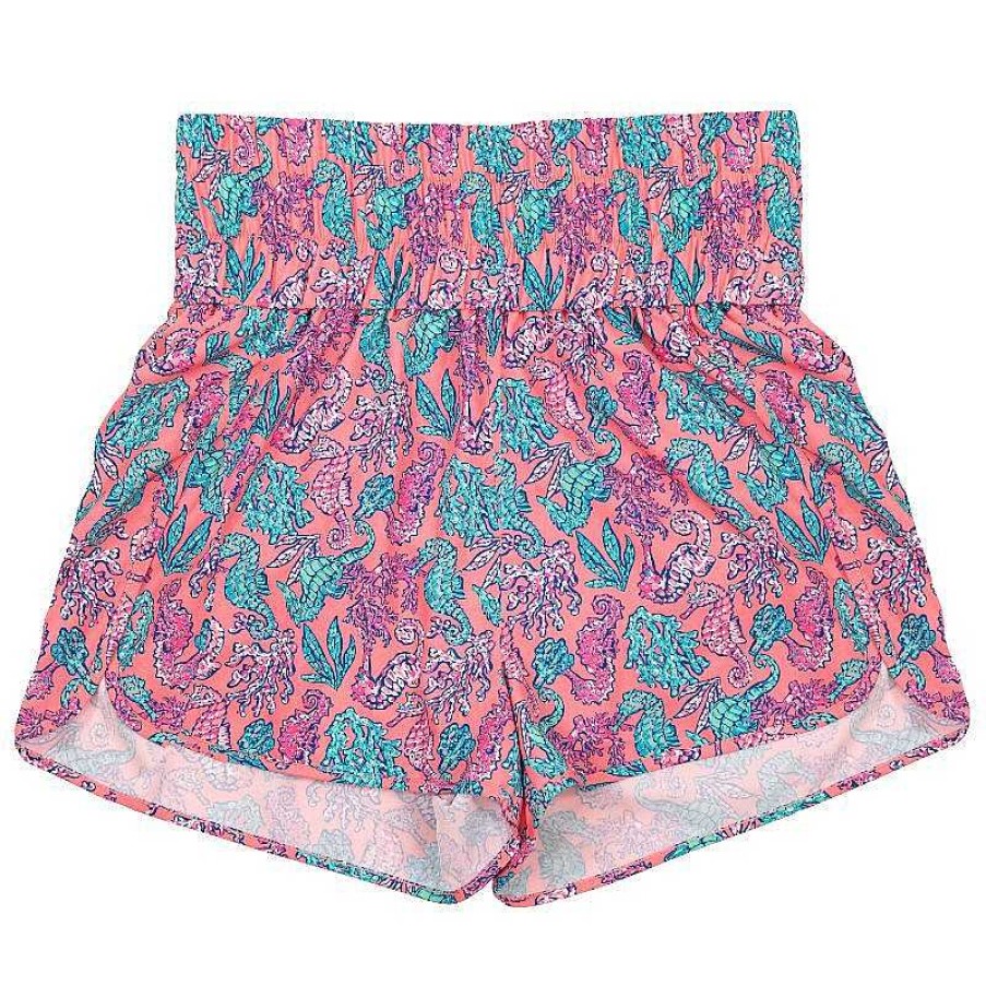 Clothing Simply Southern Shorts | Seahorse High Waist Shorts By Simply Southern