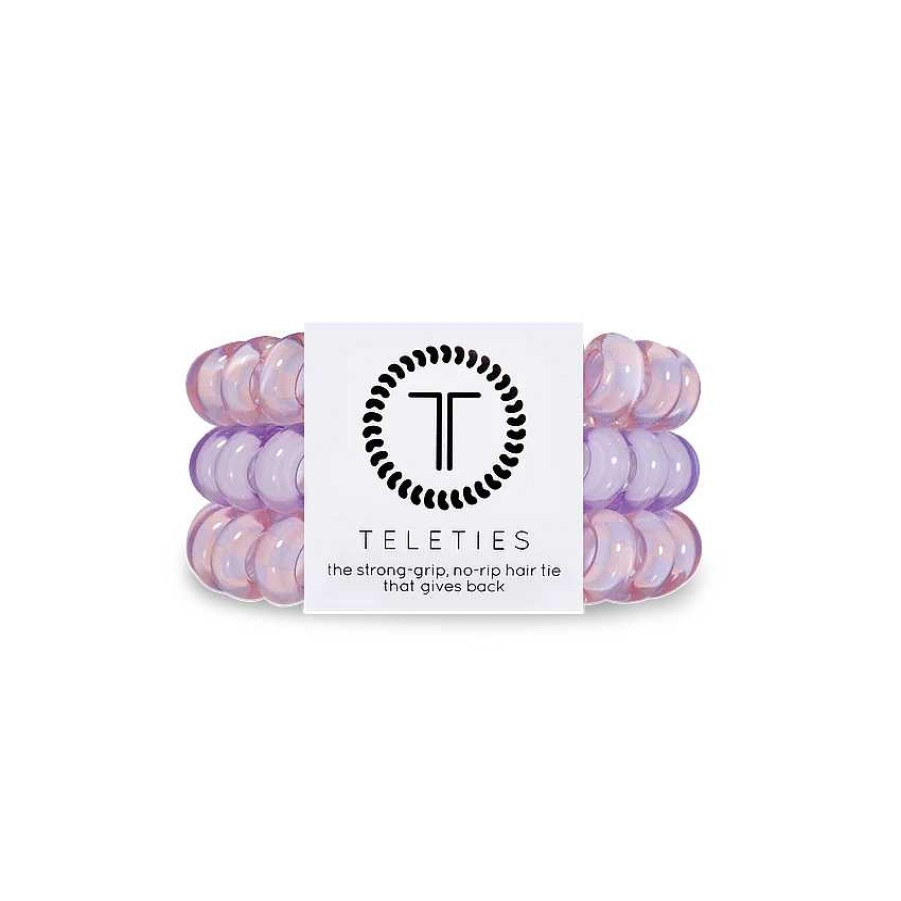 Accessories Teleties Hair Ties & Clips | Teleties Hair Tie - Large Band Pack Of 3 - Checked Out