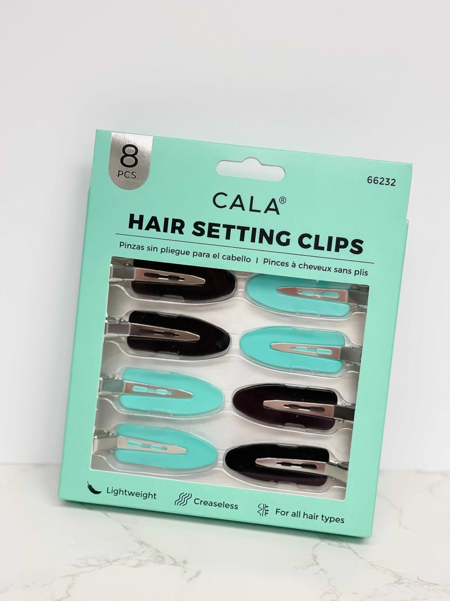 Accessories Prep Obsessed CALA Hair Ties & Clips | Hair Setting Clips - Mint/Black