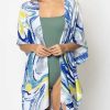 Clothing Prep Obsessed KW Kimonos | Abstract Print Kimono - Blue