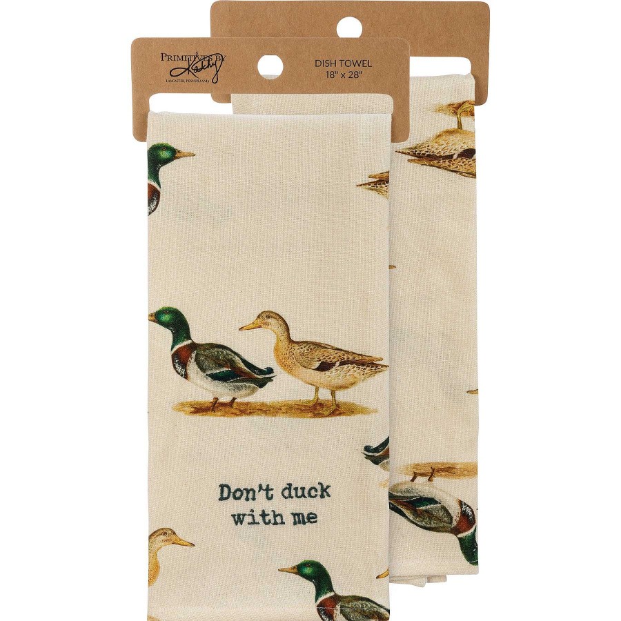 Home Decor Primitives By Kathy | Don'T Duck With Me' Kitchen Towel